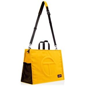 Large yellow Telfar x Eastpak bookbag